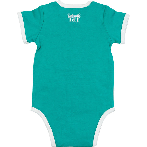 Pavilion Gift Company You Wake Me 12-24 Months Teal Bodysuit