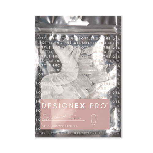 peacci Medium Soft Almond DesignEx Pro™ Tips Refill