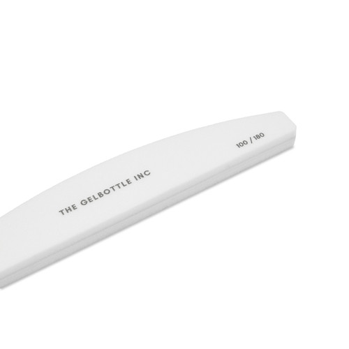 Peacci 100/180 White Half Moon Nail Buffer 5 Pack