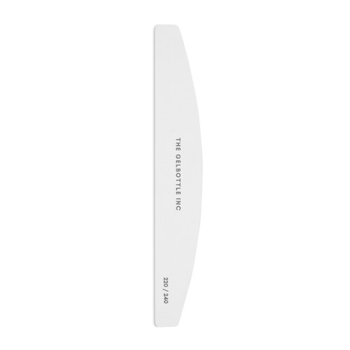 peacci 220/240 White Half Moon Nail File 5 Pack