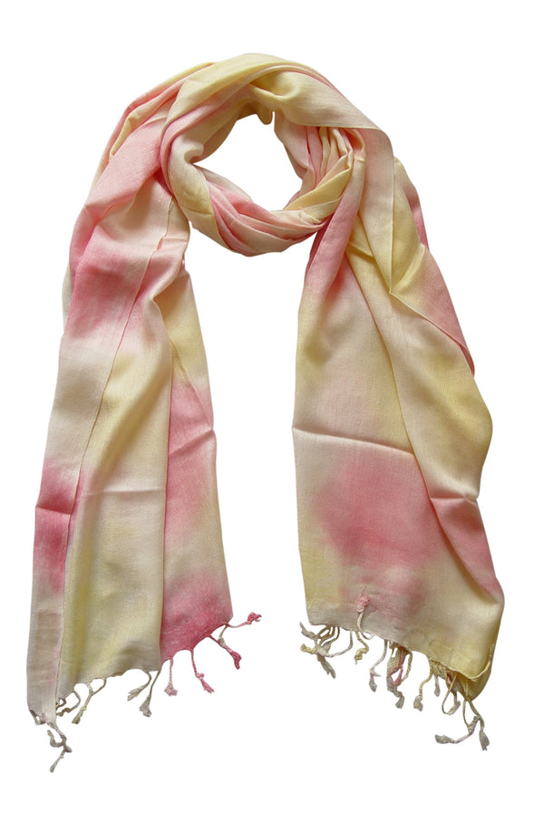 Peach Couture Exclusive Designer Faded Tie-Dye Pashmina Shawl