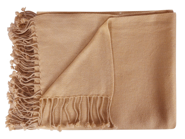 Peach Couture Luxurious Cashmere Throw Blanket (50x60")