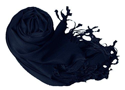 Peach Couture Midnight Blue Pashmina Shawl Wrap Scarf