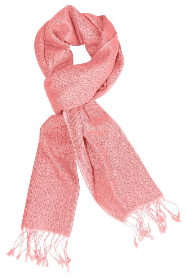 Peach Couture Cashmere & Silk Scarf