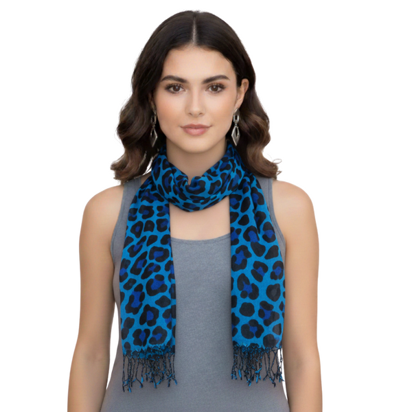 Peach Couture Giraffe Print Animal Pashmina Shawl