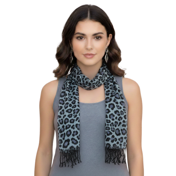 Peach Couture Giraffe Print Animal Pashmina Shawl