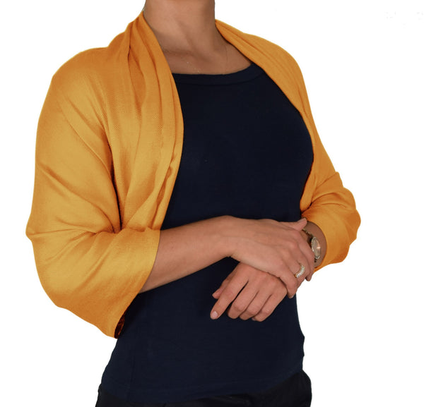 Peach Couture Gold Pashmina Shawl Wrap Scarf