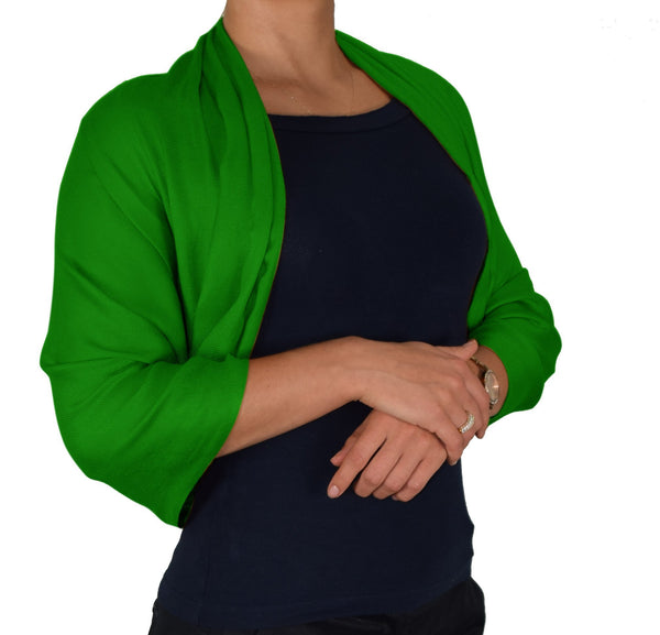 Peach Couture Green Pashmina Shawl Wrap Scarf