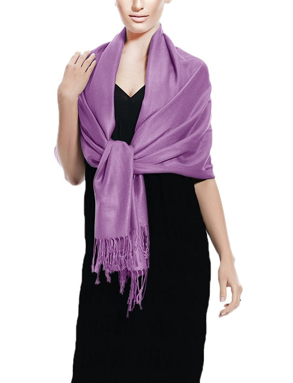 peach couture Lavender Pashmina Shawl Wrap Scarf