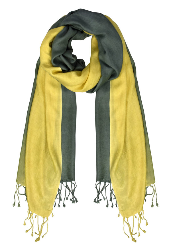 peach couture Lemon & Lime Tie-Dye Pashmina Shawl