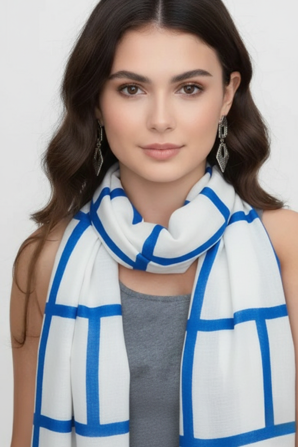 peach couture Lightweight Cotton Blend Scarf Shawl