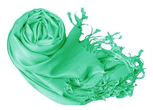 Peach Couture Mint Green Pashmina Shawl Wrap Scarf