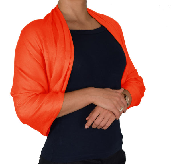 Peach Couture Orange Pashmina Shawl Wrap Scarf