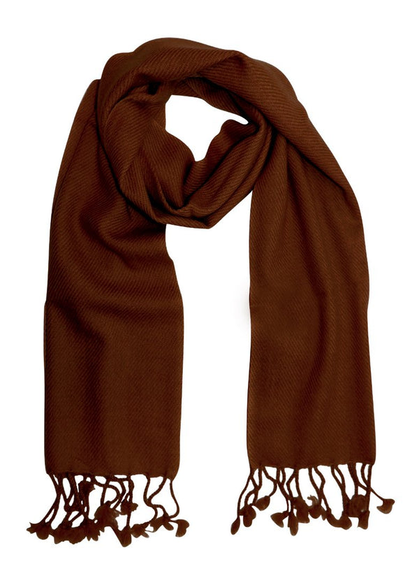 Peach Couture Pure Cashmere Wool Scarf (Unisex)
