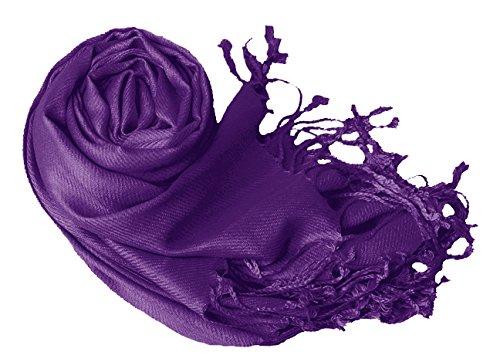 peach couture Purple Pashmina Shawl Wrap Scarf
