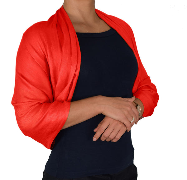 Peach Couture Red Pashmina Shawl Wrap Scarf