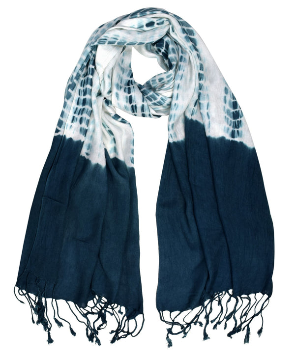 Peach Couture Retro Tie-Dye Pashmina Shawl