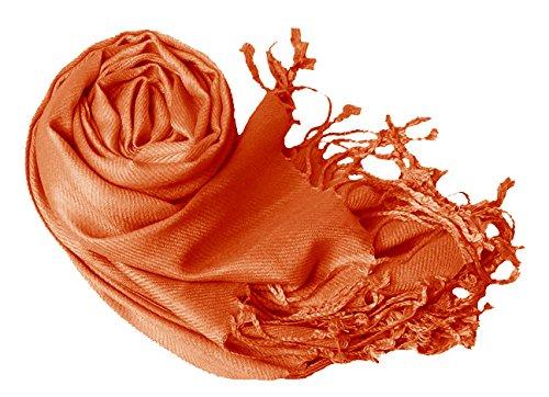 Peach Couture Rust Pashmina Shawl Wrap Scarf