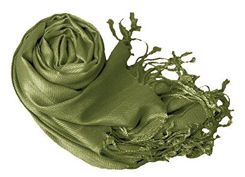 Peach Couture Sage Pashmina Shawl Wrap Scarf