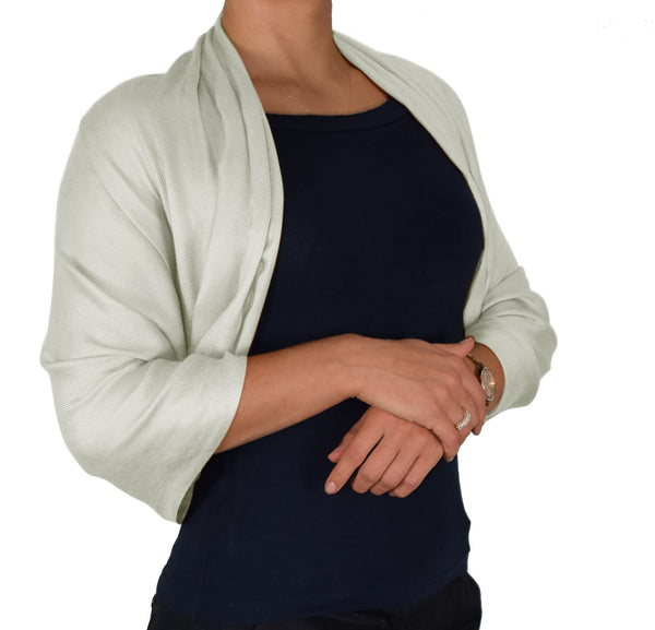 Peach Couture Silver Pashmina Shawl Wrap Scarf