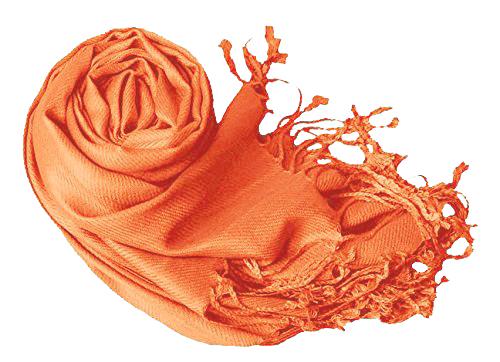peach couture Tangerine Pashmina Shawl Wrap Scarf