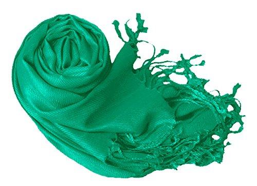Peach Couture Teal Pashmina Shawl Wrap Scarf