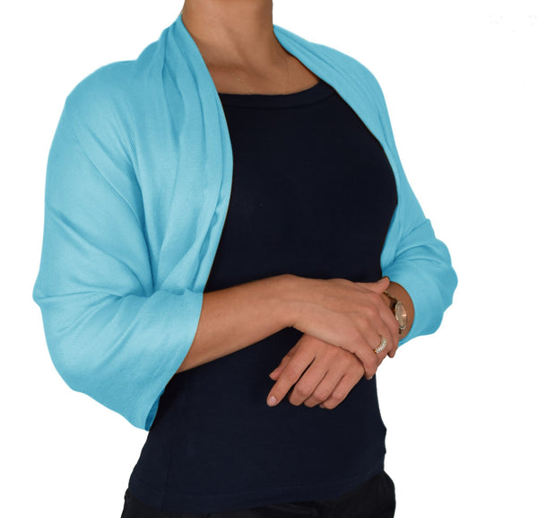 Peach Couture Turquoise Pashmina Shawl Wrap Scarf