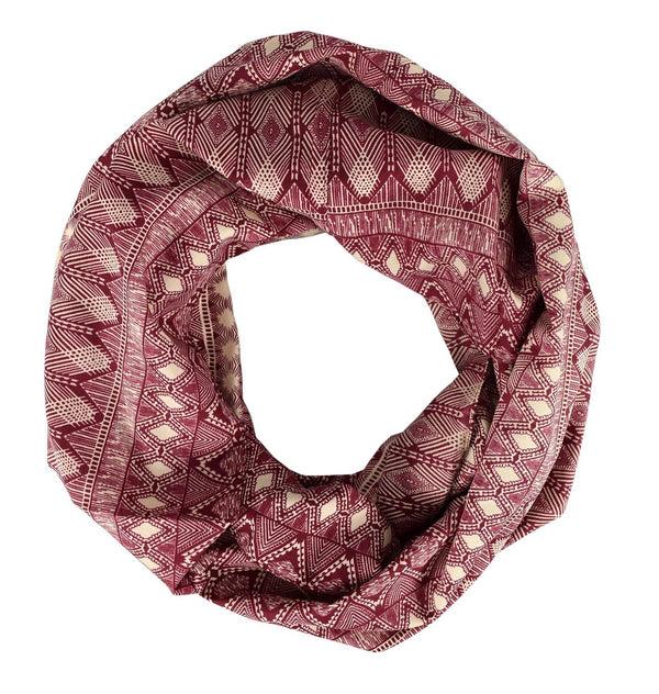 Peach Couture Tribal And Aztec Prints Light Weight Infinity Loop Scarves