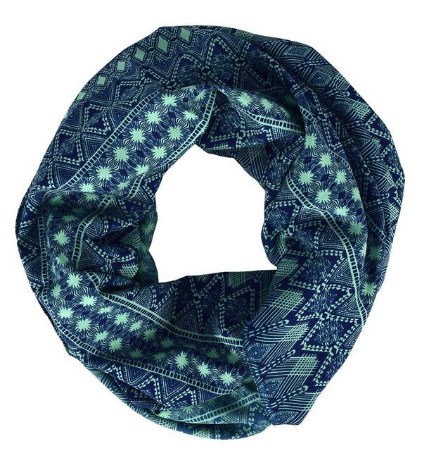 Peach Couture Tribal And Aztec Prints Light Weight Infinity Loop Scarves