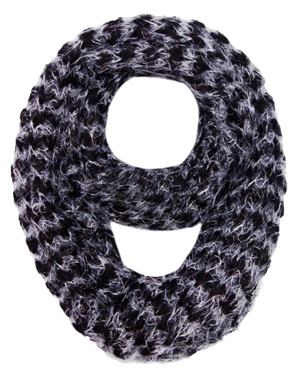 peach couture Two tone Thick Knit Soft Chunky Infinity Loop Scarves