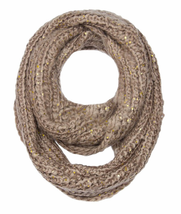 Peach Couture Winter Warm Thick Chunky Knit Cozy Infinity Loop Cowl Scarves
