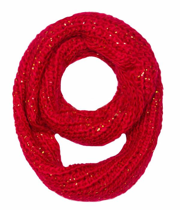 peach couture Winter Warm Thick Chunky Knit Cozy Infinity Loop Cowl Scarves