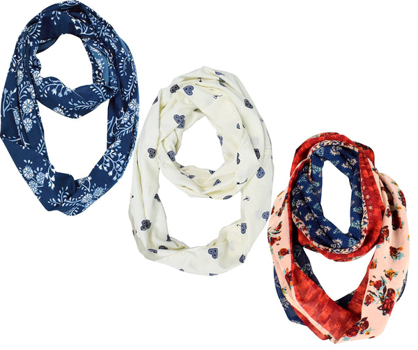 Peach Couture Womens Fashion Bohemian Sheer Infinity Scarves Circle Scarf Loops