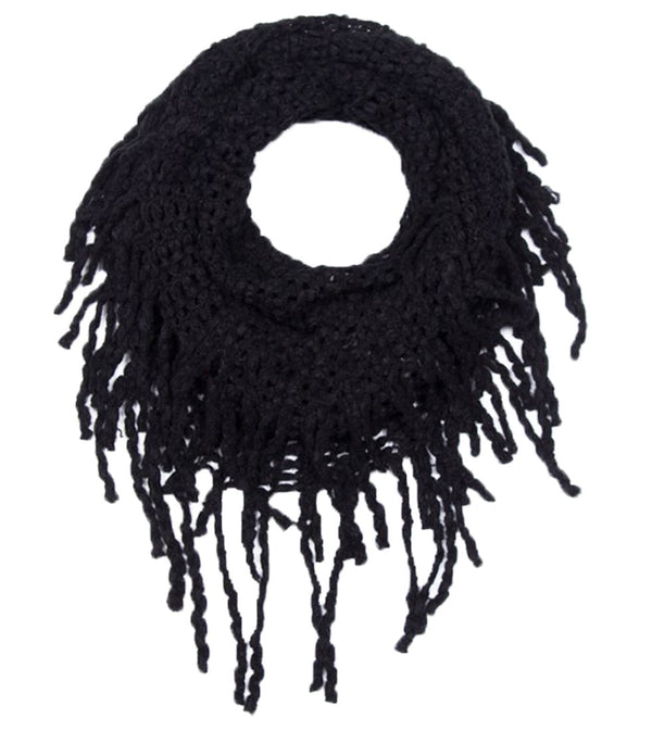 Peach Couture Womens Gorgeous Cozy Winter Knitted Square Pattern Infinity Loop Scarf