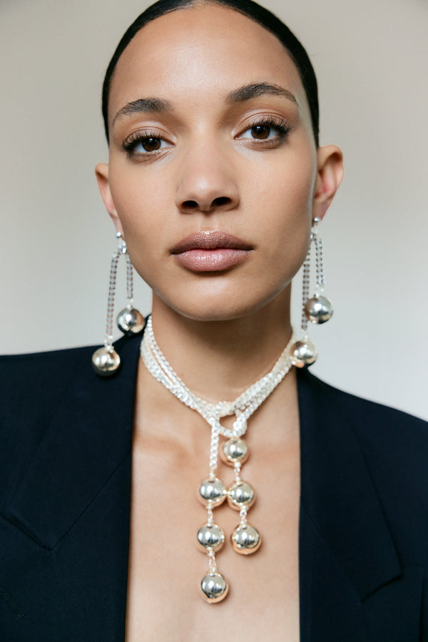 Pearl Octopuss.y Chained Sphere Earrings