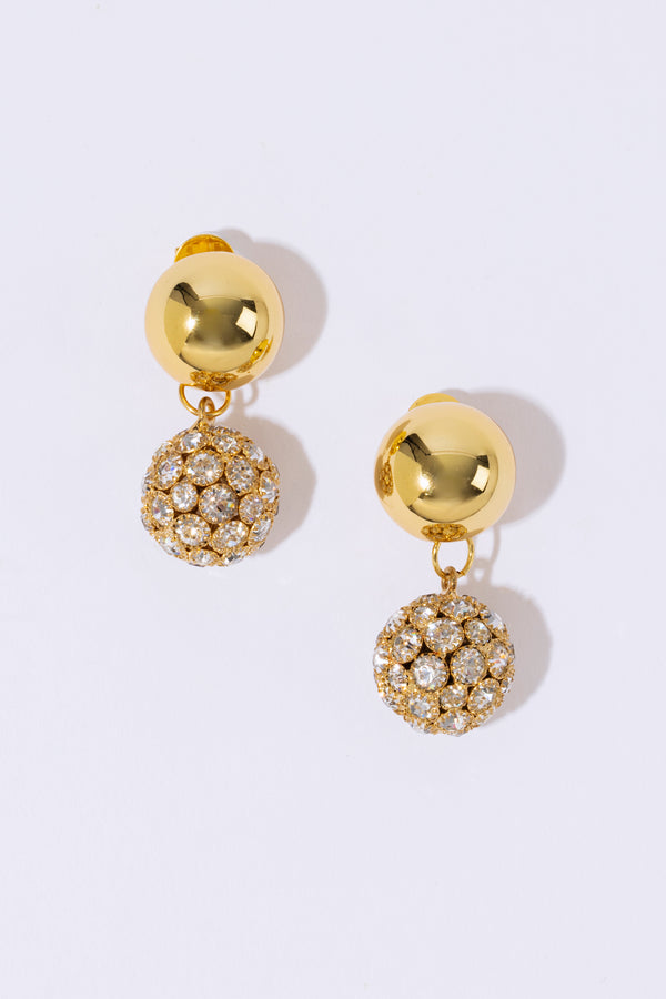 pearl octopuss.y Crystal Sphere Studs