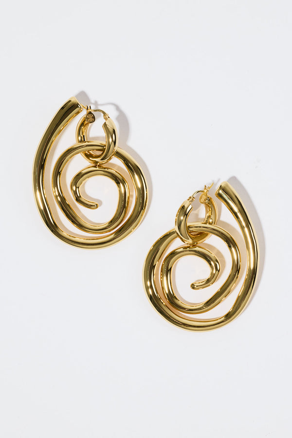 pearl octopuss.y Dahlia Hoops