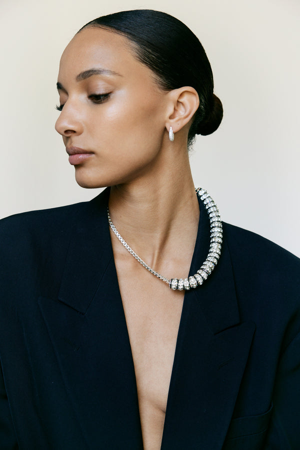 Pearl Octopuss.y Diamond Box Chain Necklace