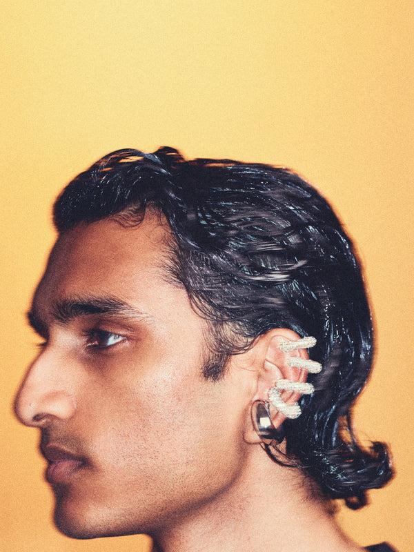 Pearl Octopuss.y Diamond Ear Cuff