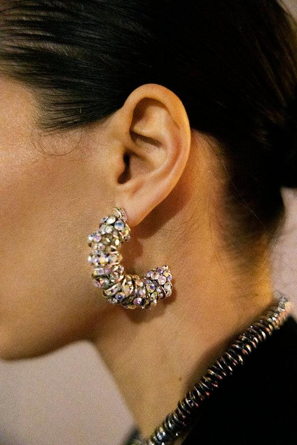 Pearl Octopuss.y Fat Diamond Hoops