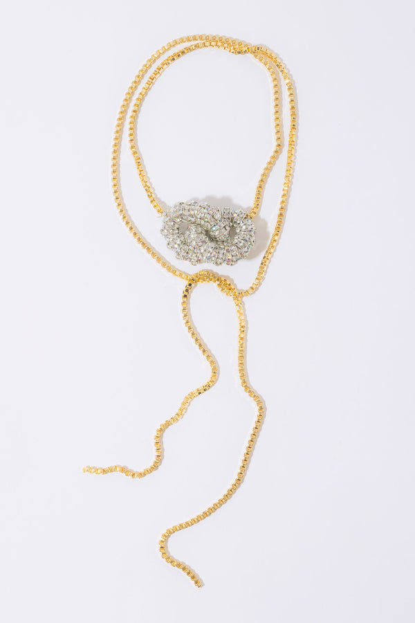 Pearl Octopuss.y Knot Box Chain Tie