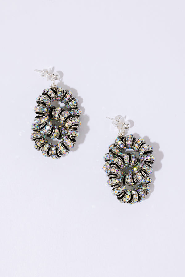 pearl octopuss.y Midi Diamond Tire Earrings