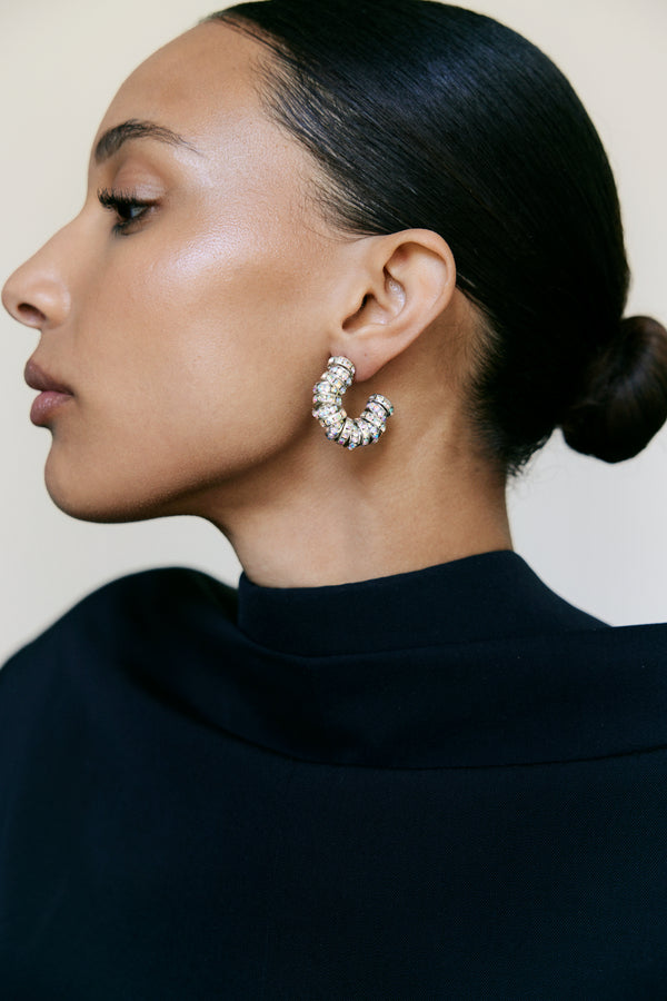 Pearl Octopuss.y Mini Diamond Hoops