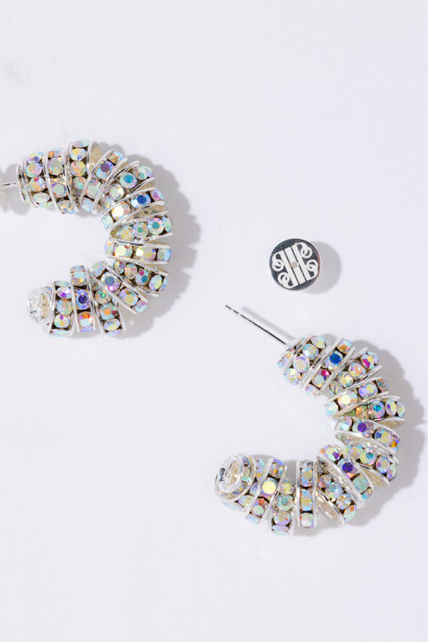 Pearl Octopuss.y Mini Diamond Hoops