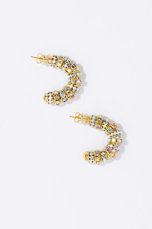 Pearl Octopuss.y Mini Diamond Hoops