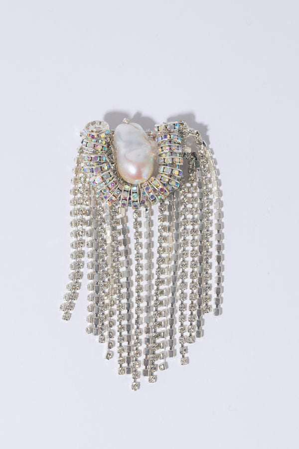 pearl octopuss.y Octopus Fringe Brooch