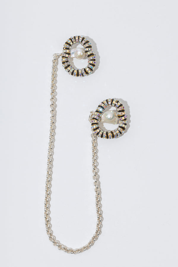 pearl octopuss.y Paris Chained Brooch