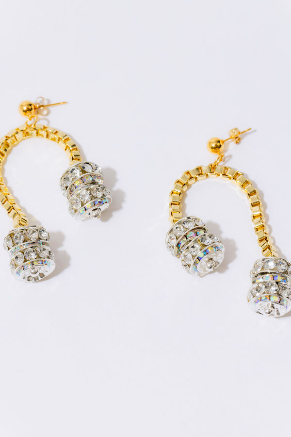 Pearl Octopuss.y Paris Chained Earrings