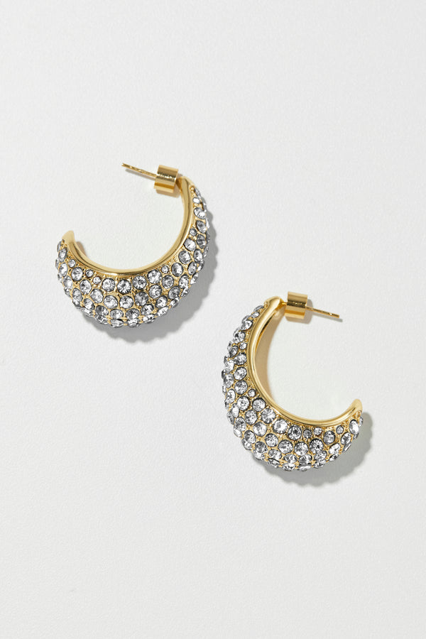 Pearl Octopuss.y Small Crescent Hoops