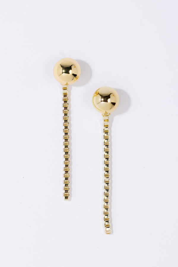 Pearl Octopuss.y Sphere Chain Studs